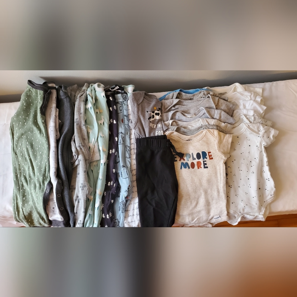 3 - 6 month baby clothes bundle, 23 pieces total